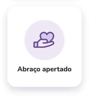 Cartão: abraço apertado