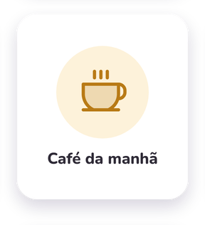 Cartão: café da manhã
